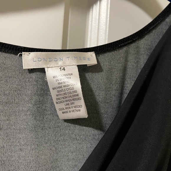 🤩 Very Pretty and Cute! Size 14 Cowl Neck Plunge midi dress. - Picture 7 of 7